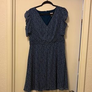 DKNY Blue and White Mini Dress